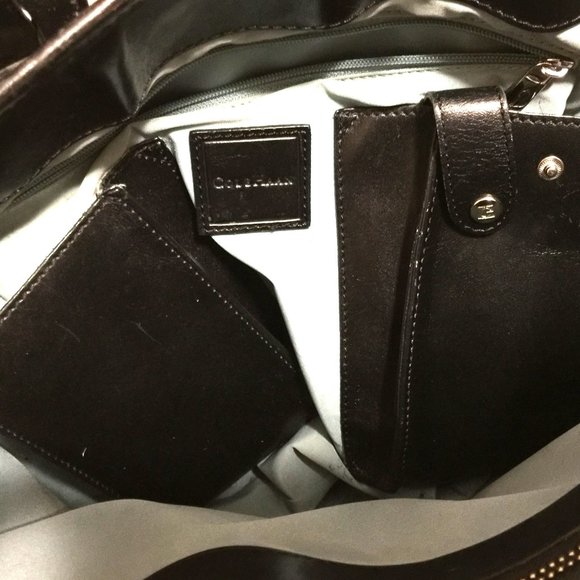 COLE HAAN LEATHER LARGE ORGANIZER  BAG - Picture 3 of 3